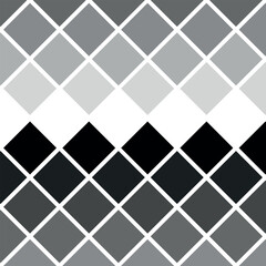 Halftone rhombus pattern vector illustration. Geometric seamless pattern on isolated background. Rhomb gradient sign concept.