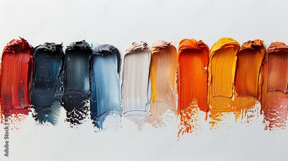Poster this illustration shows a brush stroke isolated on a white background. a brush pen stroke is drawn b