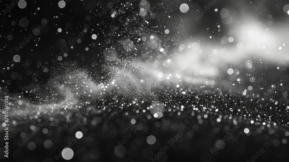 Poster png white dust light. bokeh light effect background. christmas design background with shining dust, 