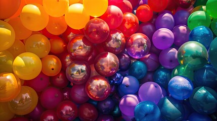 Pride balloons. Generative AI - obrazy, fototapety, plakaty