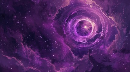 Purple nebula. Generative AI