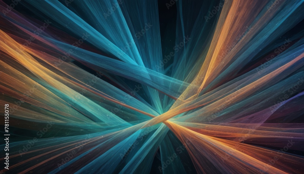 Poster this captivating image showcases a cosmic flow of colors, merging like a celestial dance in deep spa