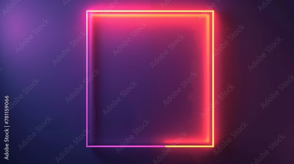 Poster realistic isolated empty poster edge lines pack with corner gradient overlay. modern shadow box fram