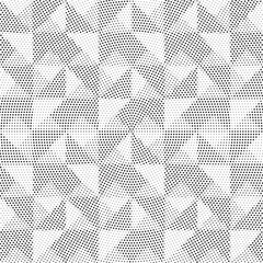 Halftone vector background. Monochrome halftone pattern. Abstract geometric dots background. Pop Art comic gradient black white texture. Design for presentation banner, poster, flyer, business card.