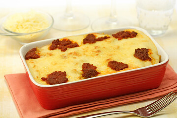 Grilled macaroni with Majorcan sausage.
