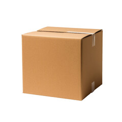 Cardboard box isolated on white