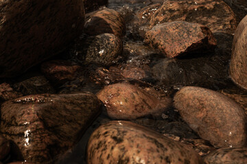 stone texture, warm shades of light
