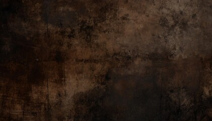 Obraz na płótnie Canvas old brown tan metal background with distressed vintage grunge concrete stucco texture dark earthy chocolate tones vintage antique distressed fresco paint wall texture stained canvas page by vita