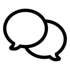 Chat vector icon. Talk  speech bubble icon