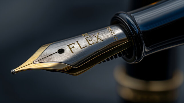 AI generated illustration of a fountain tip pen