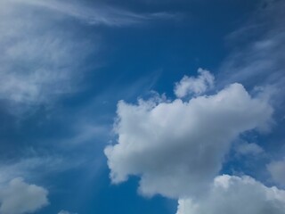 Beautiful cloudscape in the blue sky