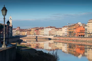 Photo sur Plexiglas Ponte Vecchio Lungarno a Pisa