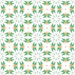 a tiled design made up of multiple green and white squares