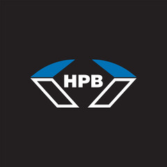 HPB letter logo design on white background. HPB logo. HPB creative initials letter Monogram logo icon concept. HPB letter design