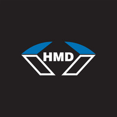 HMD letter logo design on white background. HMD logo. HMD creative initials letter Monogram logo icon concept. HMD letter design