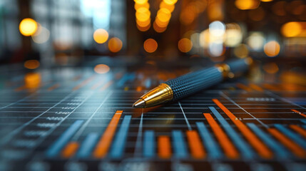 a finance analyst in analyzing stock market trends, studying trading graphs and economic growth charts. Their strategic planning integrates financial reports and market research.