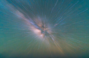 Star Trails Time-lapse over La Palma Island Sky
