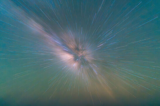 Star Trails Time-lapse over La Palma Island Sky