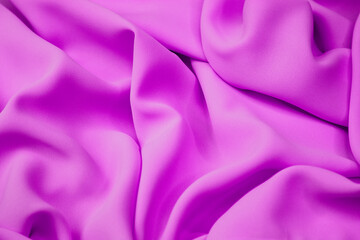 Obraz premium Elegant purple silk fabric background, AI-generated.