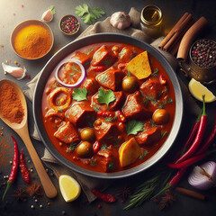 Delicious Indian food Rogan Josh