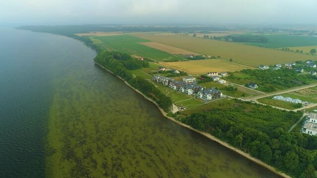 Bay Beautiful Landscape Puck Zatoka Krajobraz Aerial View Poland