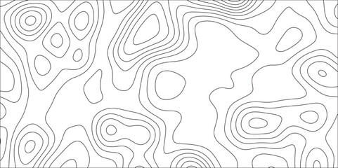Abstract topographic contours map background, White wave paper curved reliefs abstract background.  geographic line map Modern design with White with topographic wavy pattern  design.