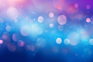 Abstract blur bokeh banner background. Light blue, purple,orange, pink bokeh colors background
