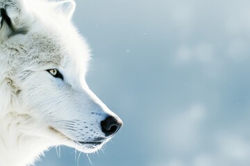 Obraz premium Whispers of the Wild: Dreamy Wolf Photography