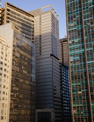 Vertical shot of modern buildings in Rio de Janeiro, Brazil