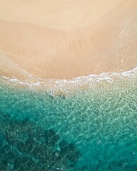 Fototapeta na wymiar Tropical beach with pristine turquoise water