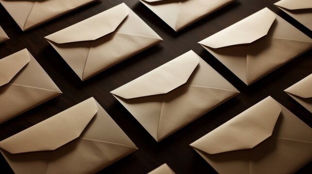 Neatly arranged mail
