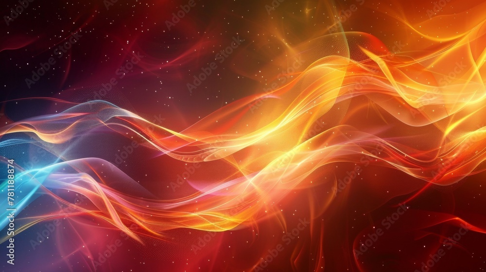 Poster dynamic abstract background with vivid colors.