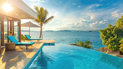 Luxury Villa with Infinity Pool Overlooking the Sea