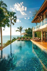 Luxury Villa with Infinity Pool Overlooking the Sea