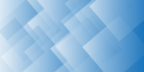 Fototapeta premium Abstract blue color triangle and square shape in modern pattern background. simple blue background flat blue gradation . wavy geometric background. transparent technology concept geometric line vector