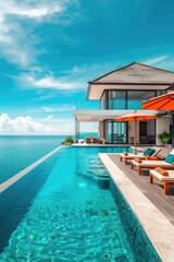 Luxury Villa with Infinity Pool Overlooking the Sea