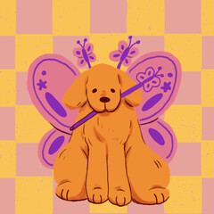 Angel dog or angelic dog, knows so much about me