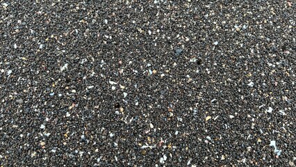 Black Sand beach at the Jeju Island