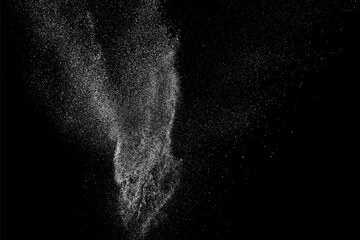 White grainy texture. Abstract dust overlay. Grain noise. White explosion on black background. Splash light realistic effect. Vector illustration, eps 10.
- 781193870