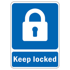 keep locked sign element design.