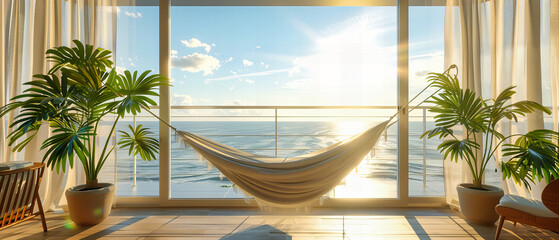Hammock Bliss, A Private Resort Moment, Capturing the Essence of Summer Relaxation
