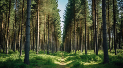 Fototapeta premium trees in the woods.