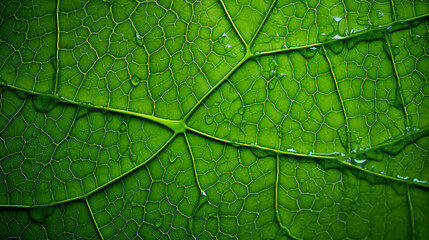 Obraz premium Beyond the Green: A Leaf's Veins Tell a Story of Hidden Infrastructure