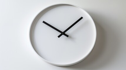 Minimalist clock face no numbers