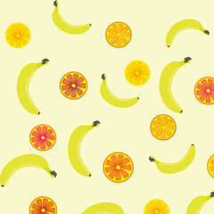 seamless pattern with fruits