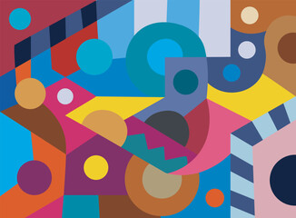 Fototapeta premium colorful abstract art for wall decoration 