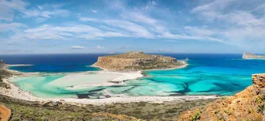 Fotobehang Balos Lagoon and Beach on Crete island, Greece © bbsferrari