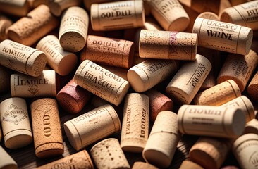 wine corks on a table