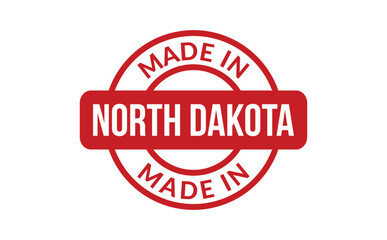 Made In North Dakota Rubber Stamp