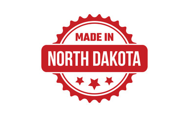 Made In North Dakota Rubber Stamp